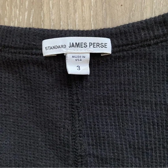 James Purse Black Long Sleeve Scoop Neck Midi Dress. Sz 3/ Large - Picture 3 of 9